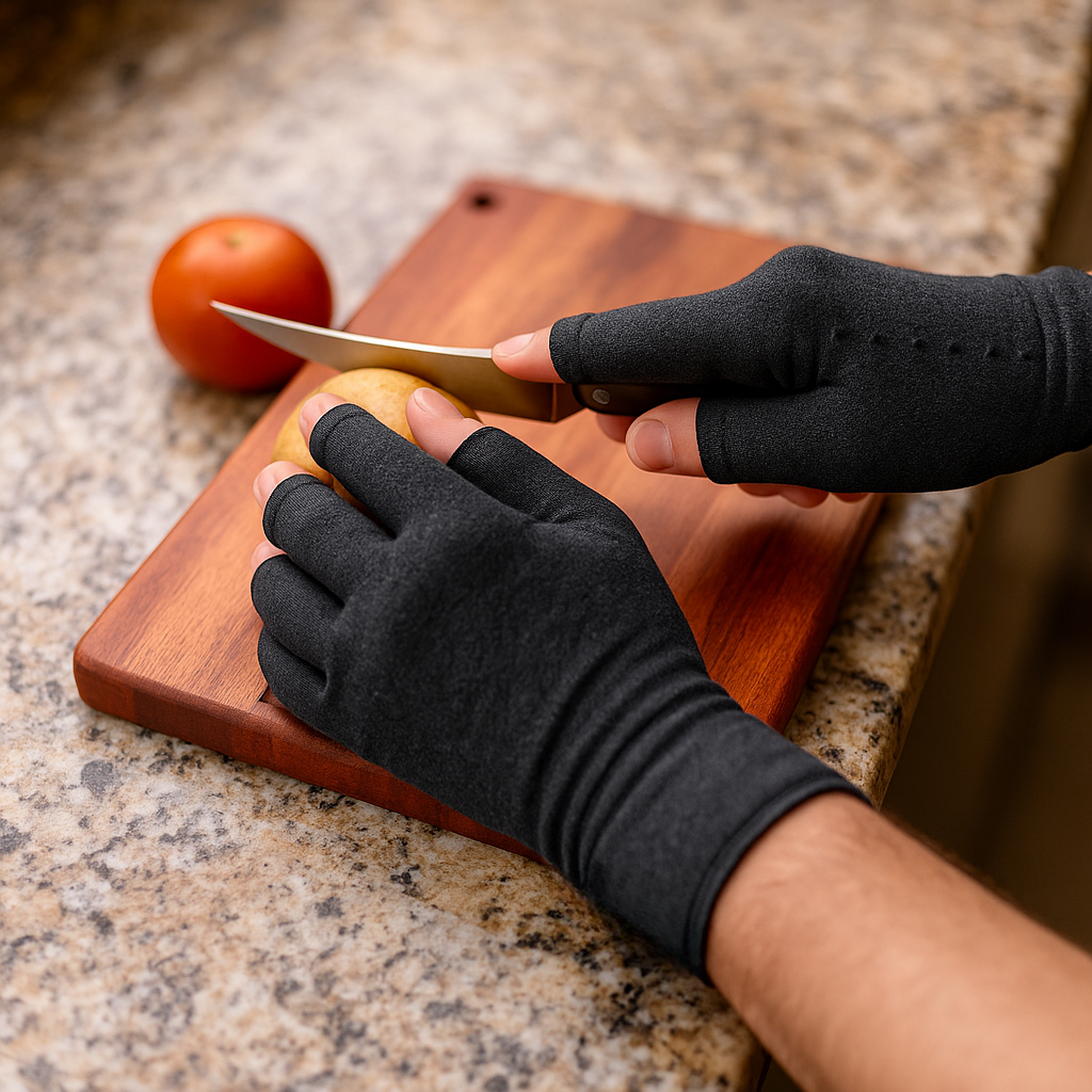 TerraSoothe™ Bamboo Comfort Gloves (Black) Performance